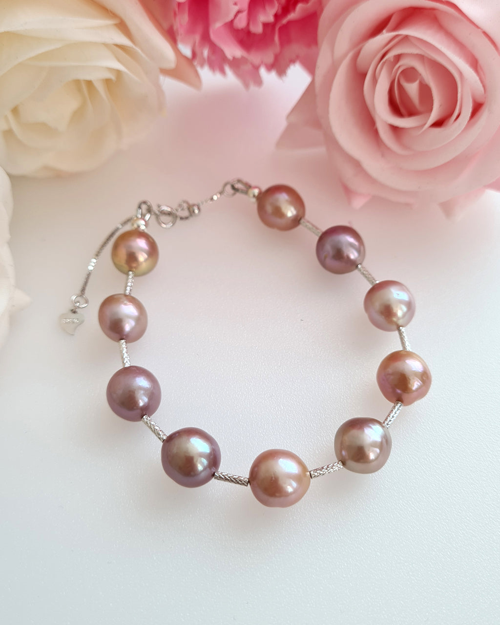 Edison Purple Pearl Bracelet | Sterling Silver Pearl Jewelry | Classy Elegant Gifts for her