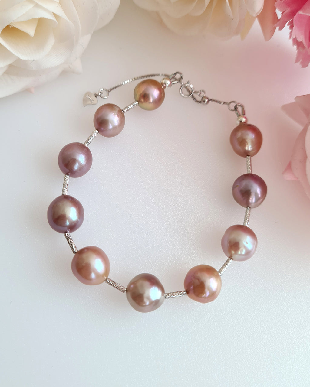 Edison Purple Pearl Bracelet | Sterling Silver Pearl Jewelry | Classy Elegant Gifts for her