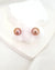 Edison Pearl Stud Earrings - 18K Gold Purple Pearl Stud Earrings 