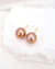 Edison Pearl Stud Earrings - 18K Gold Purple Pearl Stud Earrings 
