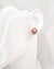 Pearl Earrings, Edison Pearl Stud Earrings - 18K Rose Gold Pinkish Purple with Golden Sheen