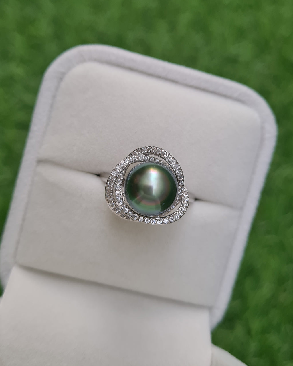 Tahitian Pearl Ring - Fancy Spiral | Affordable Luxury Pearl Jewelry