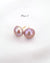12mm+ Freshwater Mabe Pearl Stud Earrings - Purple Pink | Modern Pearl Jewelry