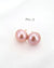 12mm+ Freshwater Mabe Pearl Stud Earrings - Purple Pink | Modern Pearl Jewelry