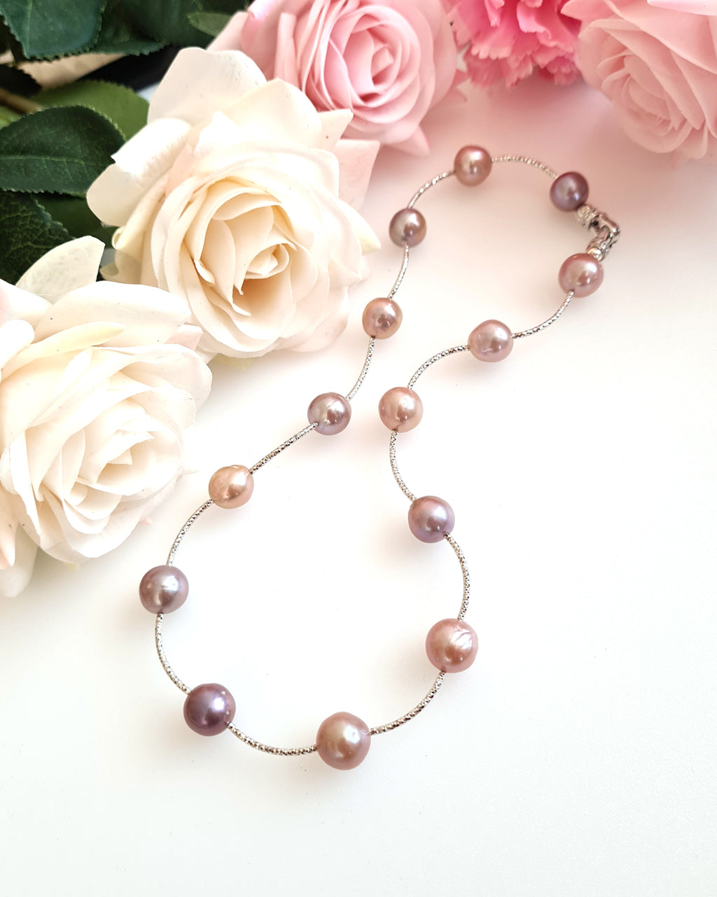 Timeless Edison Pearl Necklace | Candy Color Freshwater Pearl Jewelry