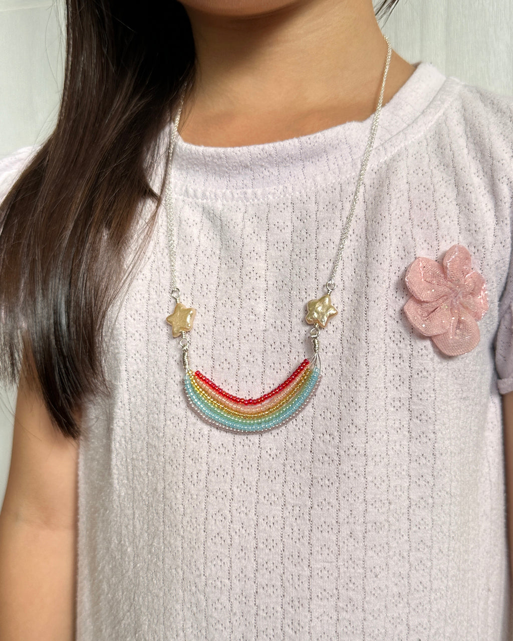 Fun Cute Girls Jewelry with Star Pearl Rainbow Smile Birthday Gifts Glitz And Love