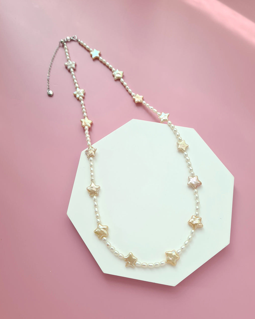 Whimsical Freshwater Star Pearl Strand Necklace, Modern Pearl Jewelry in Singapore