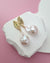 Vintage Inspired White Baroque Pearl Earrings, Handmade Pearl Jewelry in Singapore