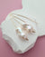 Large White Baroque Pearl Earrings - Minimalist in 14k Gold Filled Pearl Jewelry