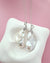 Set of 2 - Large White Baroque Pearl Pendant Necklace - Detachable Clasp Best Friends Jewelry