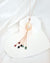 Baroque Pearl Tassel Necklace Rose Gold Filled Pearl and Gemstone Necklace