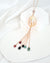 Baroque Pearl Tassel Necklace Rose Gold Filled Pearl and Gemstone Necklace