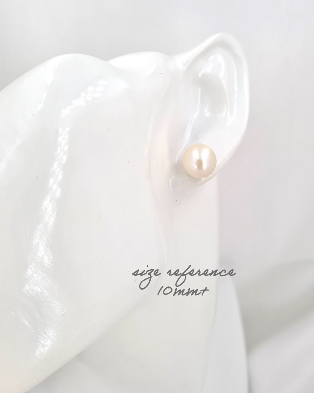 White Pearl Earrings - Detachable Jacket Stud Earrings Pearl Jewelry in Singapore