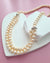 Metallic Pinkish Gold Pearl Long Strand Necklace - 27 inch Classic Knotted Pearl Jewelry