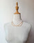 Metallic Pinkish Gold Pearl Long Strand Necklace - 27 inch Classic Knotted Pearl Jewelry