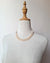 Metallic Pinkish Gold Pearl Long Strand Necklace - 27 inch Classic Knotted Pearl Jewelry