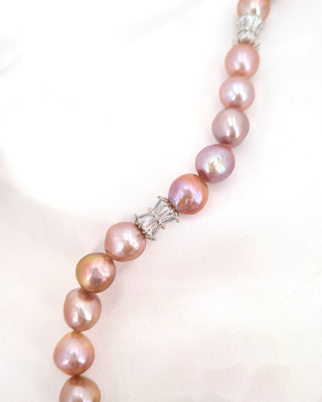 Graduated Pearl Strand Necklace  Timeless Statement Pearl Jewelry - Glitz  And Love