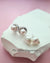 White Freshwater Pearl Earrings with Filigree Silver Studs, Pearl Jewelry in Singapore
