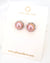 Edison Pearl Stud Earrings - Soft Pink Freshwater Pearl Stud Earrings handmade in Singapore
