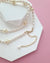 Gold Akoya Pearl and Freshwater Pearl Necklace, Handmade modern pearl jewelry in Singapore
