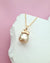 Gold South Sea Pearl Pendant Necklace - Cute Acorn Pendant Necklace 