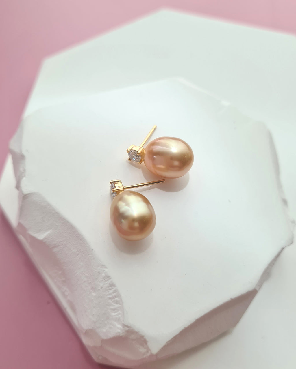 Gold South Sea Pearl Earrings - Classic Princess Pearl Earrings Pearl Jewelry