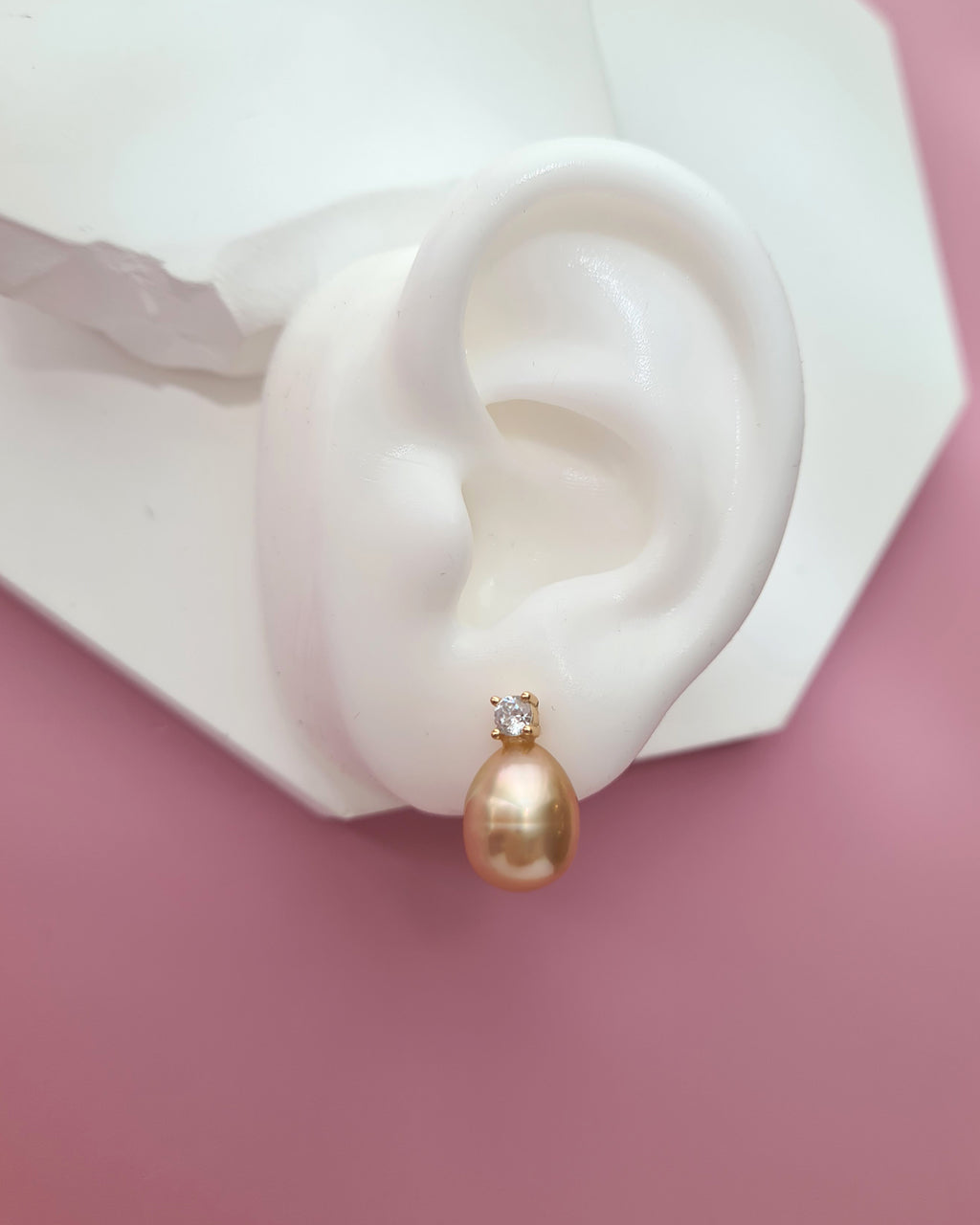 Gold South Sea Pearl Earrings - Classic Princess Pearl Earrings Pearl Jewelry