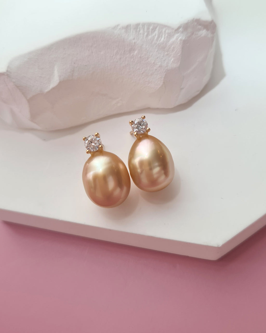 Gold South Sea Pearl Earrings - Classic Princess Pearl Earrings Pearl Jewelry