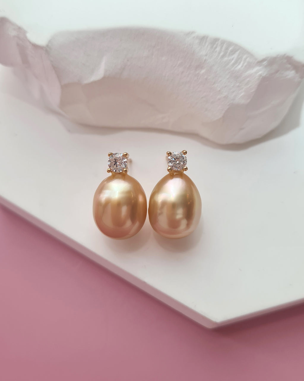 Gold South Sea Pearl Earrings - Classic Princess Pearl Earrings Pearl Jewelry