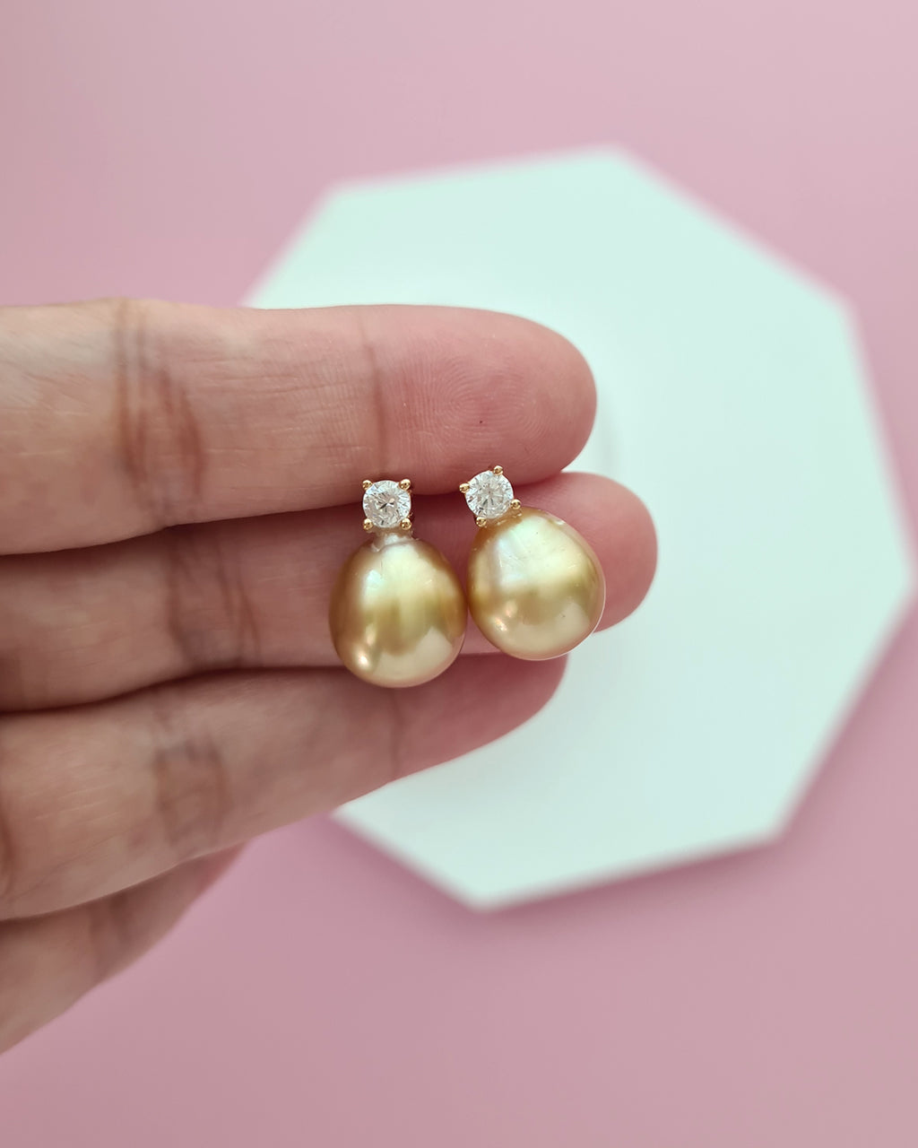 Gold South Sea Pearl Earrings - Classic Princess Pearl Earrings Pearl Jewelry