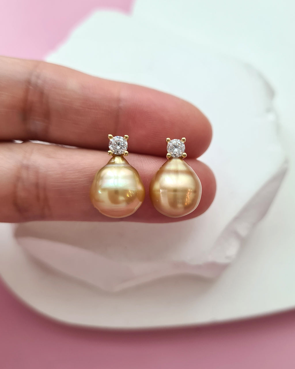 South Sea Pearl Earrings - Classic Handmade Pearl Jewelry in Singapore