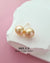 Golden South Sea Pearl 18K Gold Stud Earrings - 11mm+