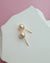 Champagne Gold Akoya Sea Pearl 18K Gold Stud Earrings - 6.4mm - Exact Pair