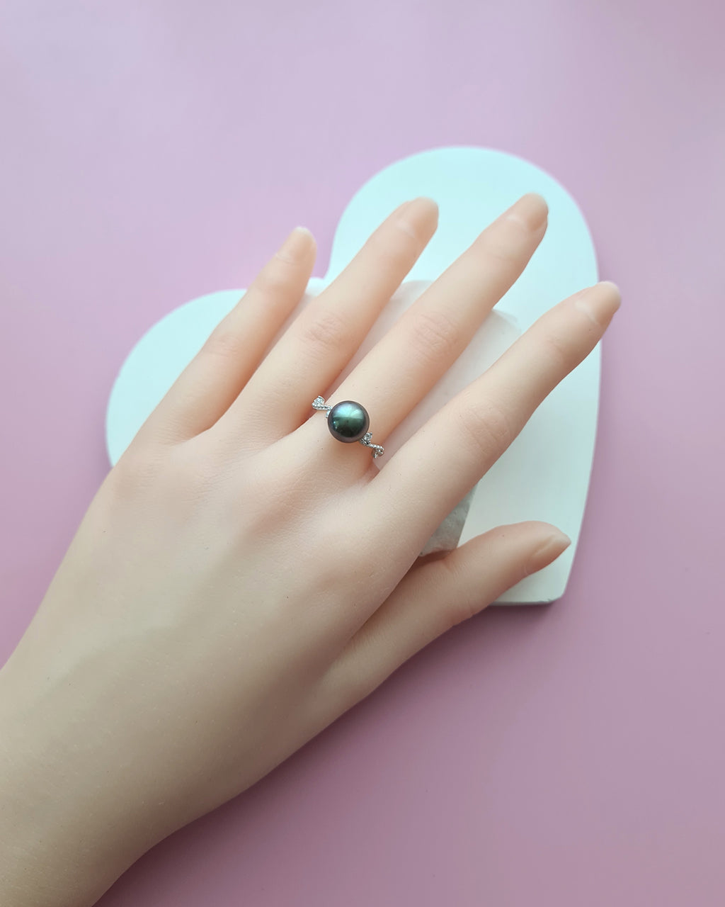 Tahitian Pearl Ring, modern Pearl Jewelry in Singapore