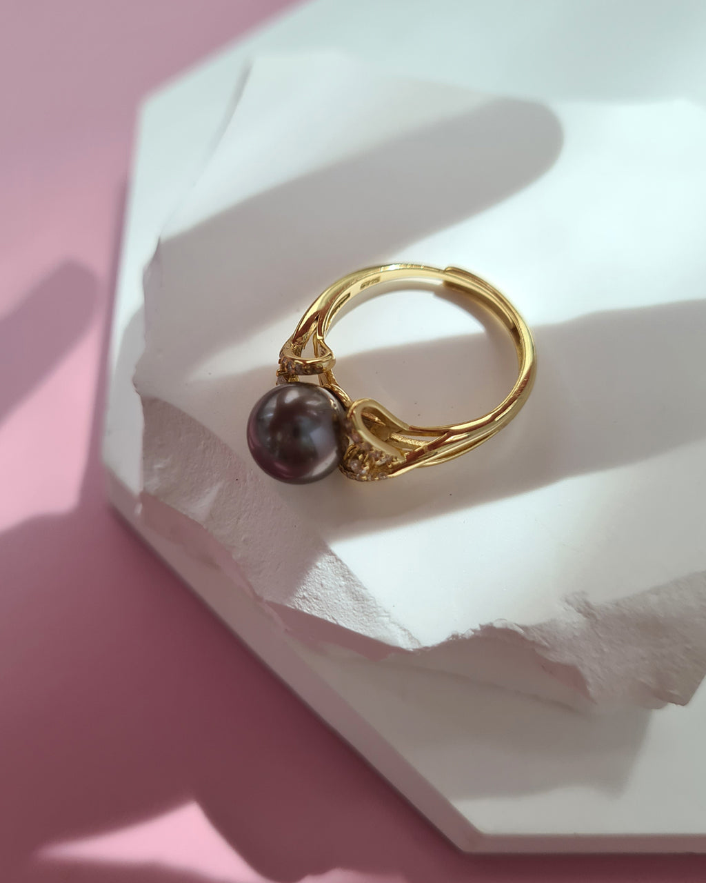 Grey Tahitian Pearl Ring