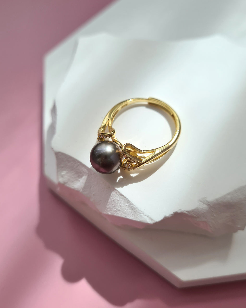 Grey Tahitian Pearl Ring
