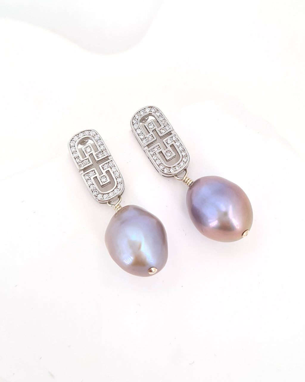 Grey Pearl Earrings | Freshwater Pearl Jewelry