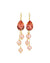Transformable Elegance: Hot Pink Barbie Edition Crystal and Pearl Earrings | Modern Chic Pearl Jewelry