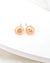 Peach Fuzz Keshi Pearl Stud Earrings