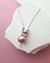 Cute Kitten Cat Pink Edison Pearl Pendant Necklace - Sterling Silver Jewelry Gifts for Cat lovers Girls Singapore