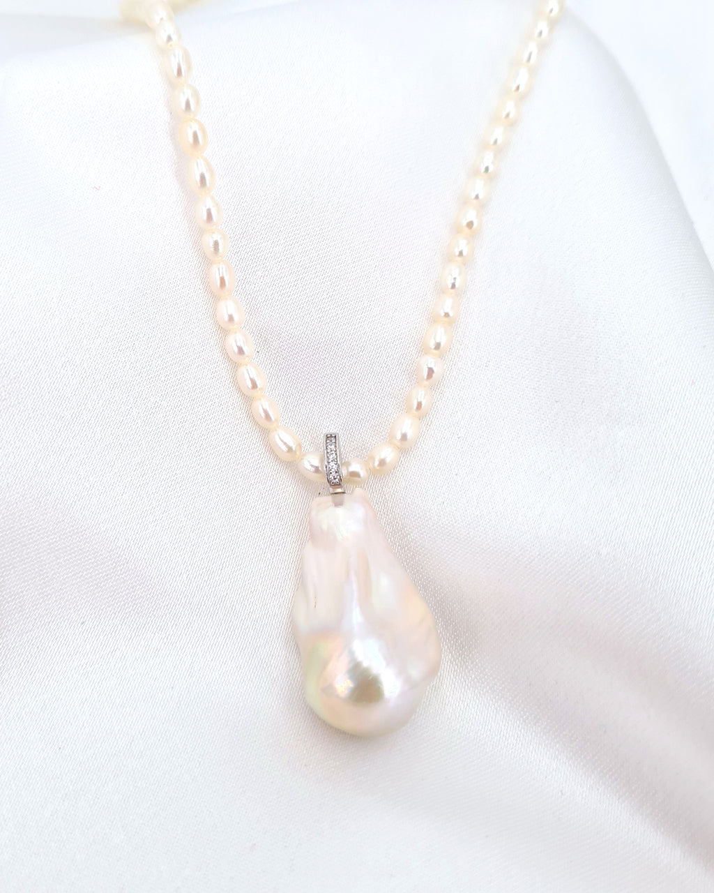 Large White Baroque Pearl Necklace - Detachable Clasp | Classy Versatile Pearl Jewelry | Singapore