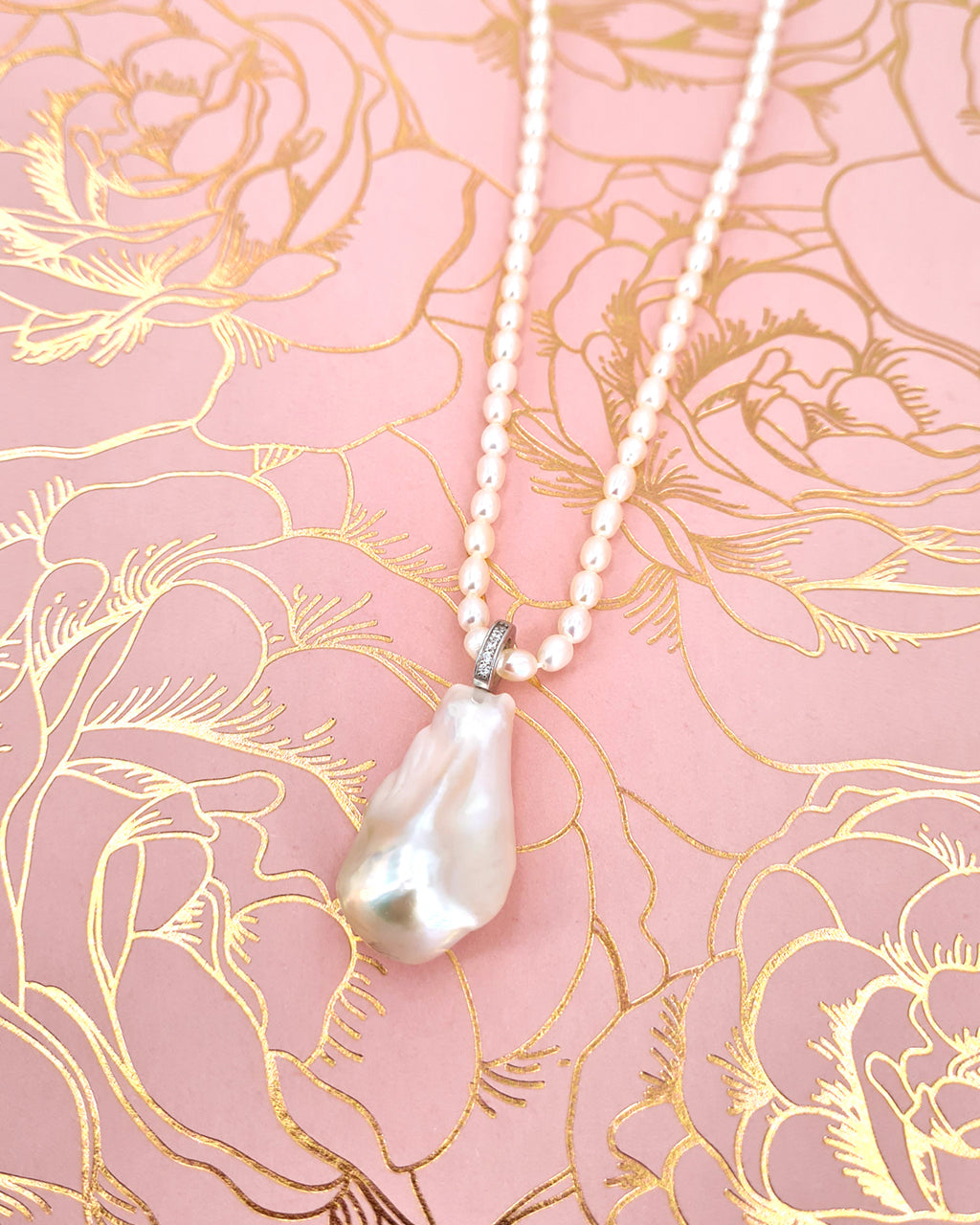Large White Baroque Pearl Necklace - Detachable Clasp | Classy Versatile Pearl Jewelry | Singapore
