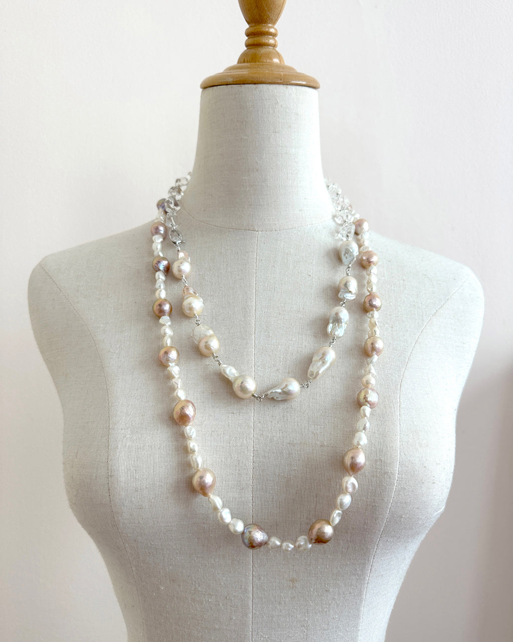 Five-strand Multi-colored Pearl Necklace | Dog House Pearls