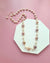 Metallic Purple Edison Pearl and White Pearl Necklace, Handmade Modern Pearl Jewelry in Singapore