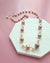 Metallic Purple Edison Pearl and White Pearl Necklace, Handmade Modern Pearl Jewelry in Singapore