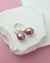 Metallic Edison Pearl Drop Earrings, Handmade Pearl Jewelry in Singapore