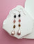 Metallic Baroque Pearl Earrings with Tourmaline Beads, Sterling Silver Pearl Jewelry in Singapore
