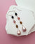 Metallic Baroque Pearl Earrings with Tourmaline Beads, Sterling Silver Pearl Jewelry in Singapore