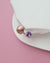 Metallic Keshi Pearl Open Ring - Amethyst