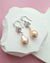Pastel Freshwater Baroque Pearl Earrings, Wedding Earrings Singapore